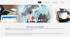 Desktop Screenshot of ep-power.com
